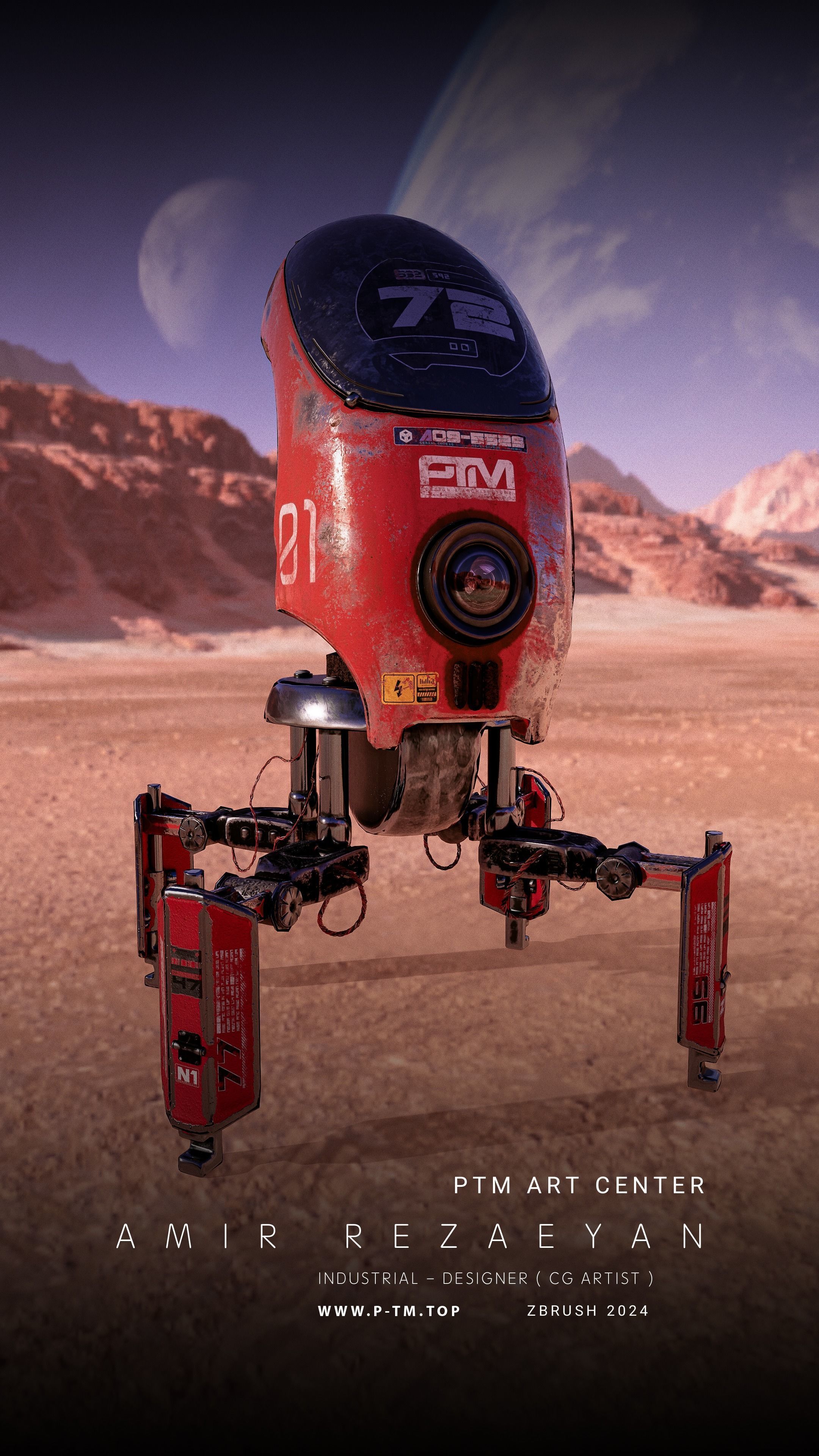 Crab Robot Concept PTM - Amir Rezaeyan 3D model_16