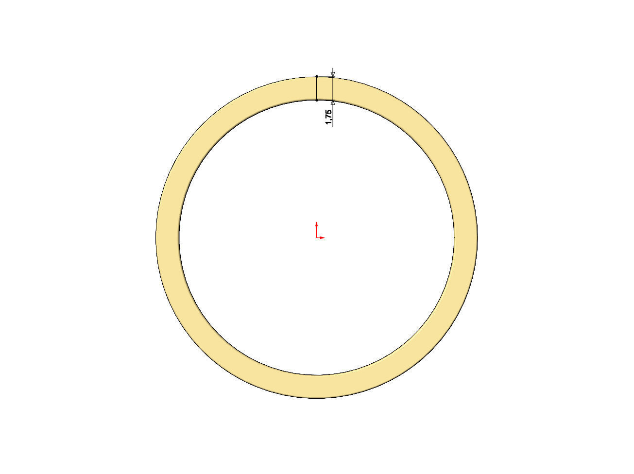 Flate and round simple band US sizes 5to11 3D print model_6