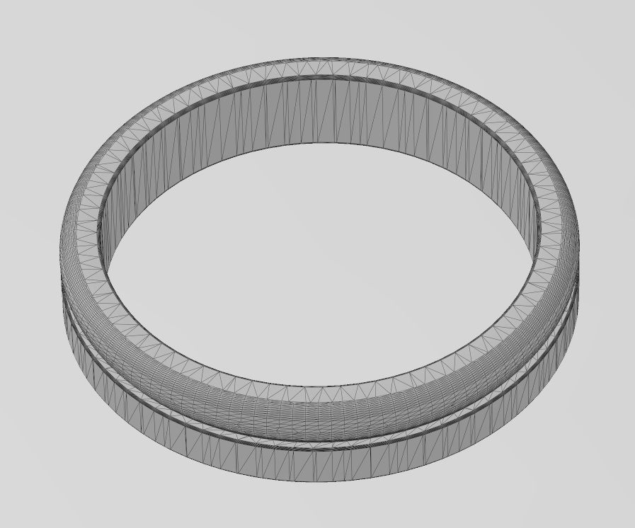 Flate and round simple band US sizes 5to11 3D print model_15