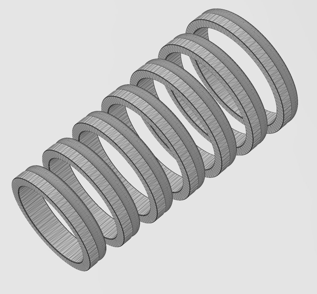 Flate and round simple band US sizes 5to11 3D print model_13