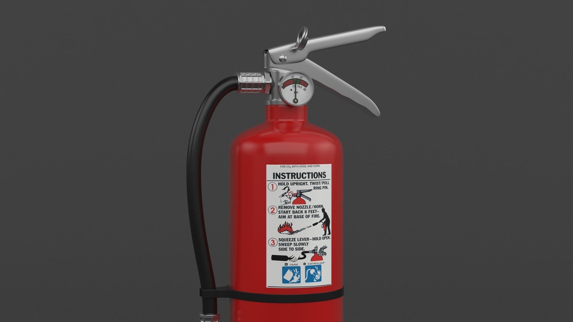 Fire Extinguisher 3D model_4