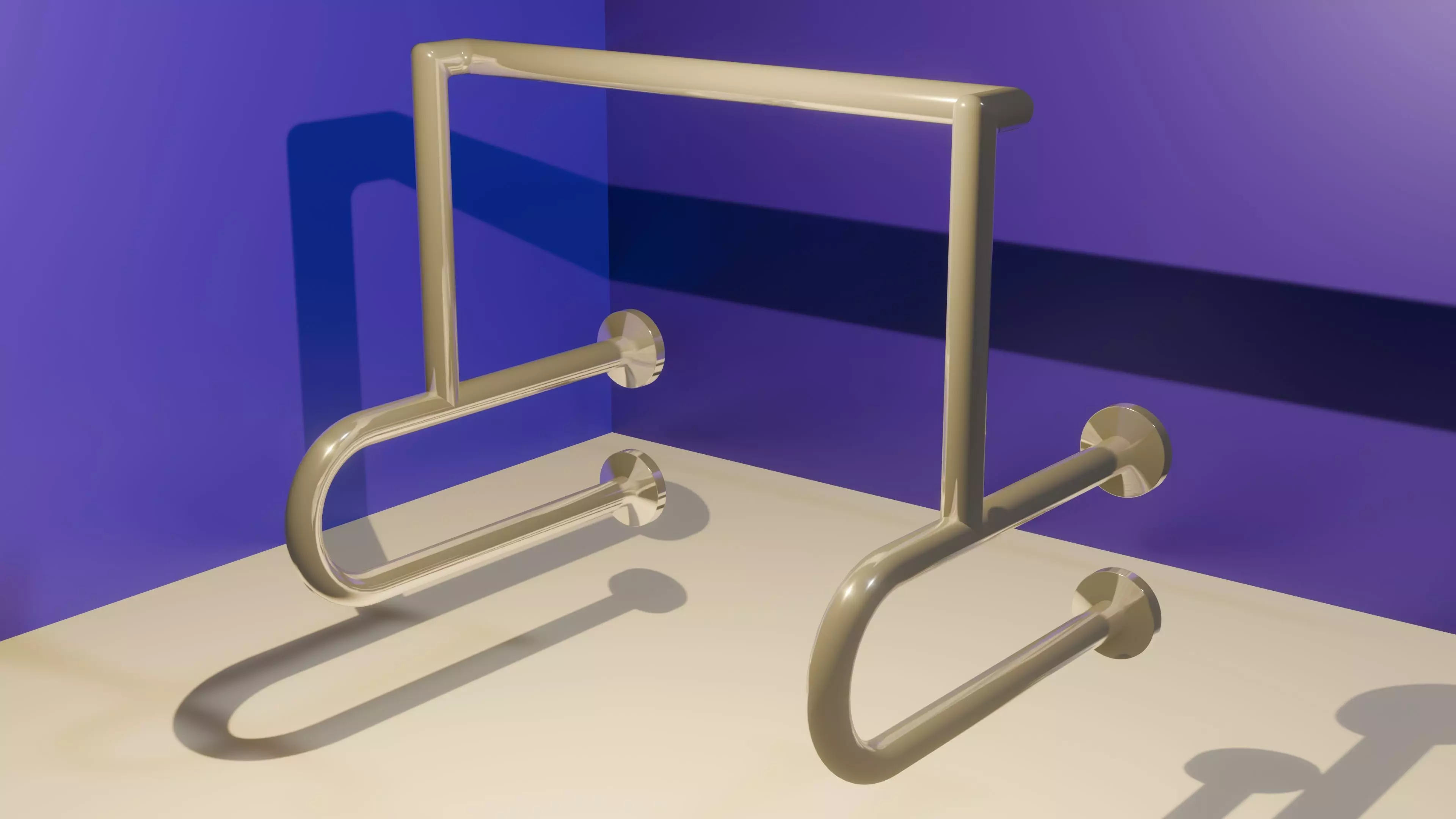 Stall Toilet assist bar 3D model