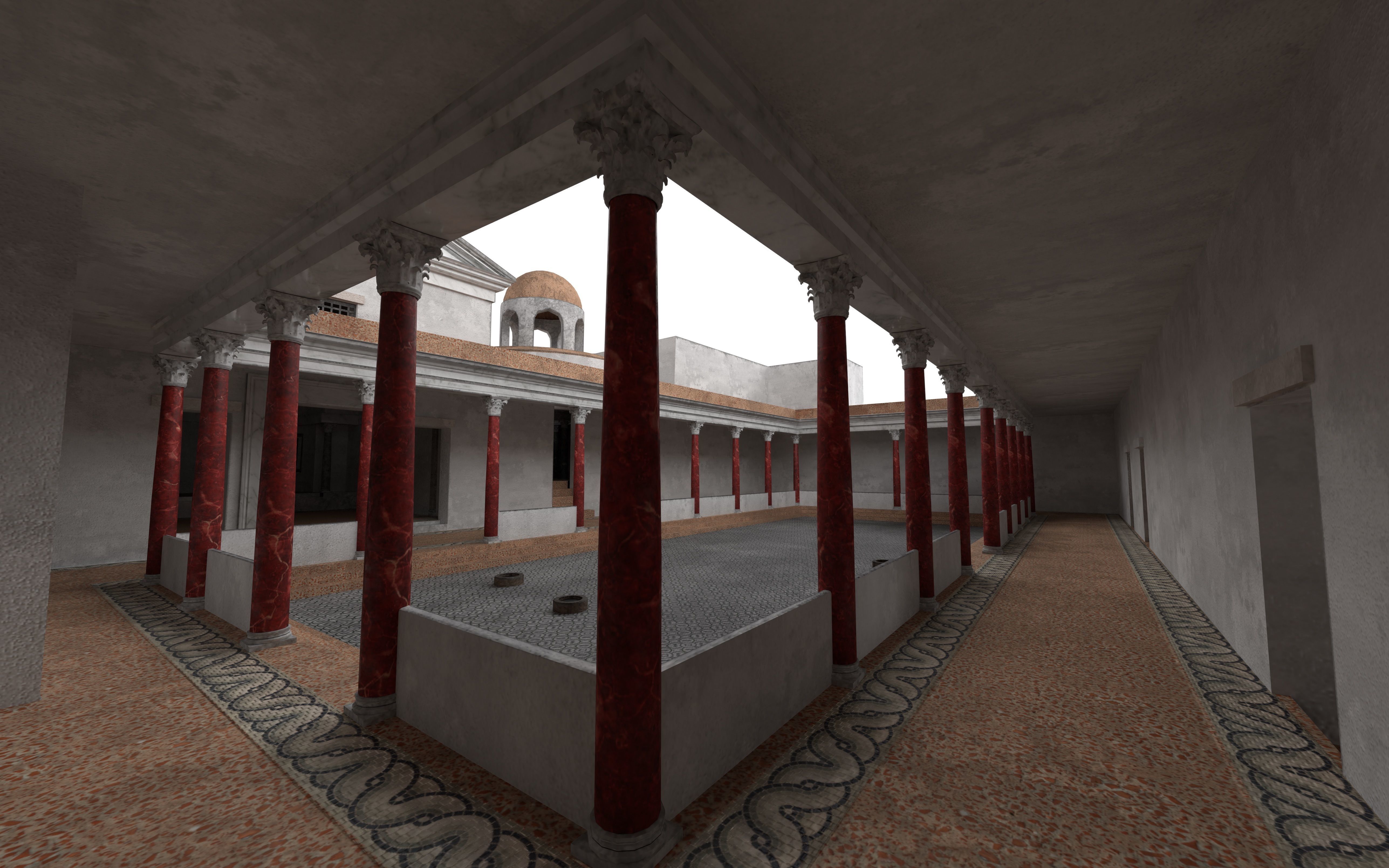 Maison de la Rotonde  Carthage Hill of the Odeon Low-poly 3D model_13