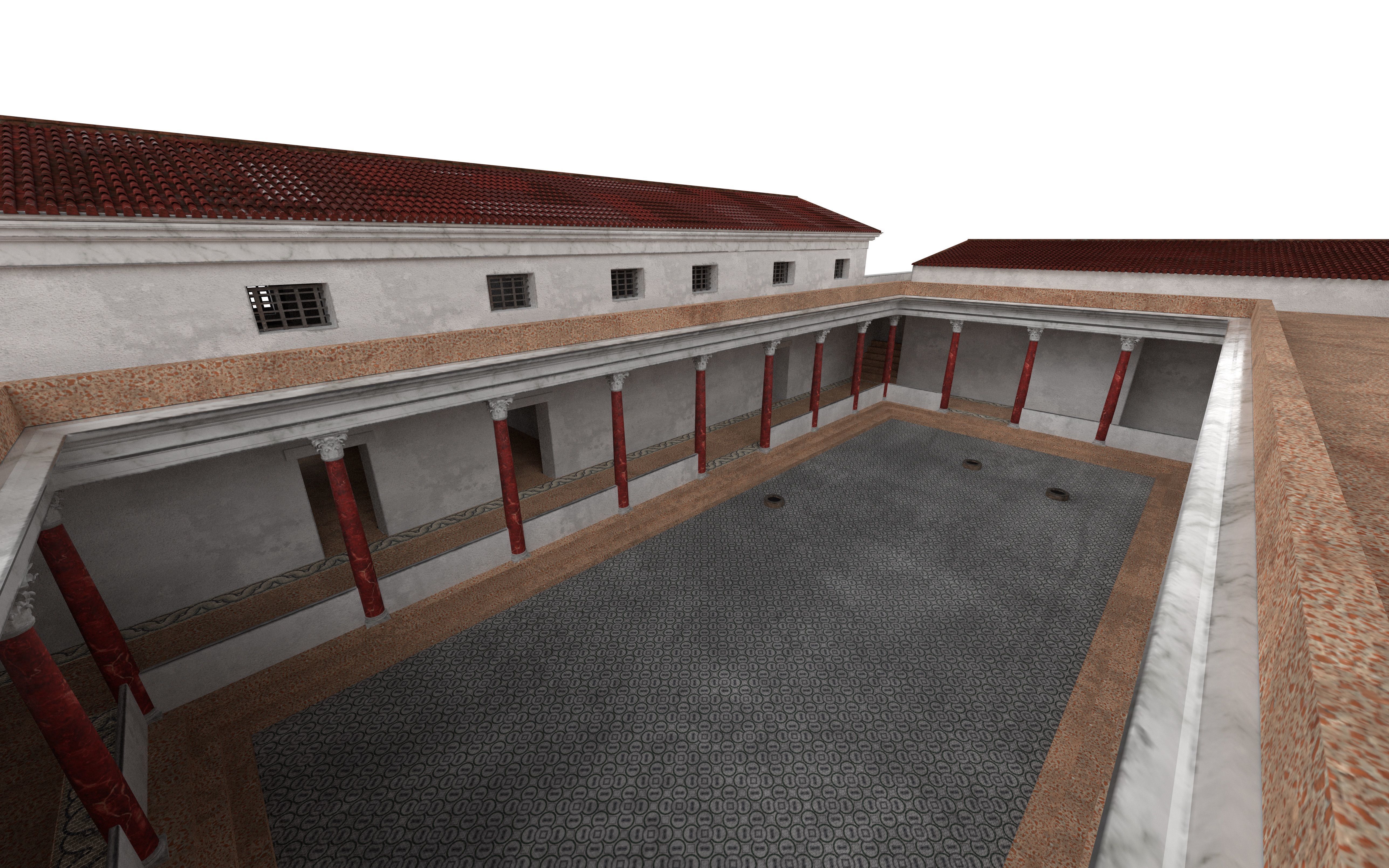 Maison de la Rotonde  Carthage Hill of the Odeon Low-poly 3D model_23