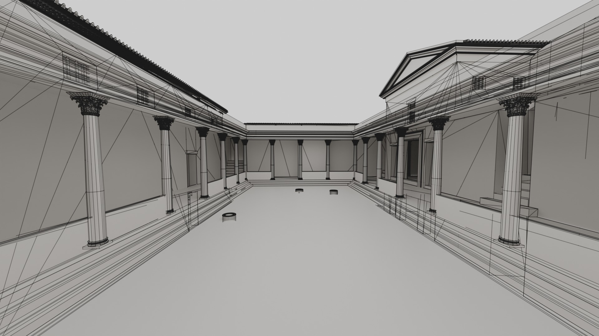 Maison de la Rotonde  Carthage Hill of the Odeon Low-poly 3D model_26
