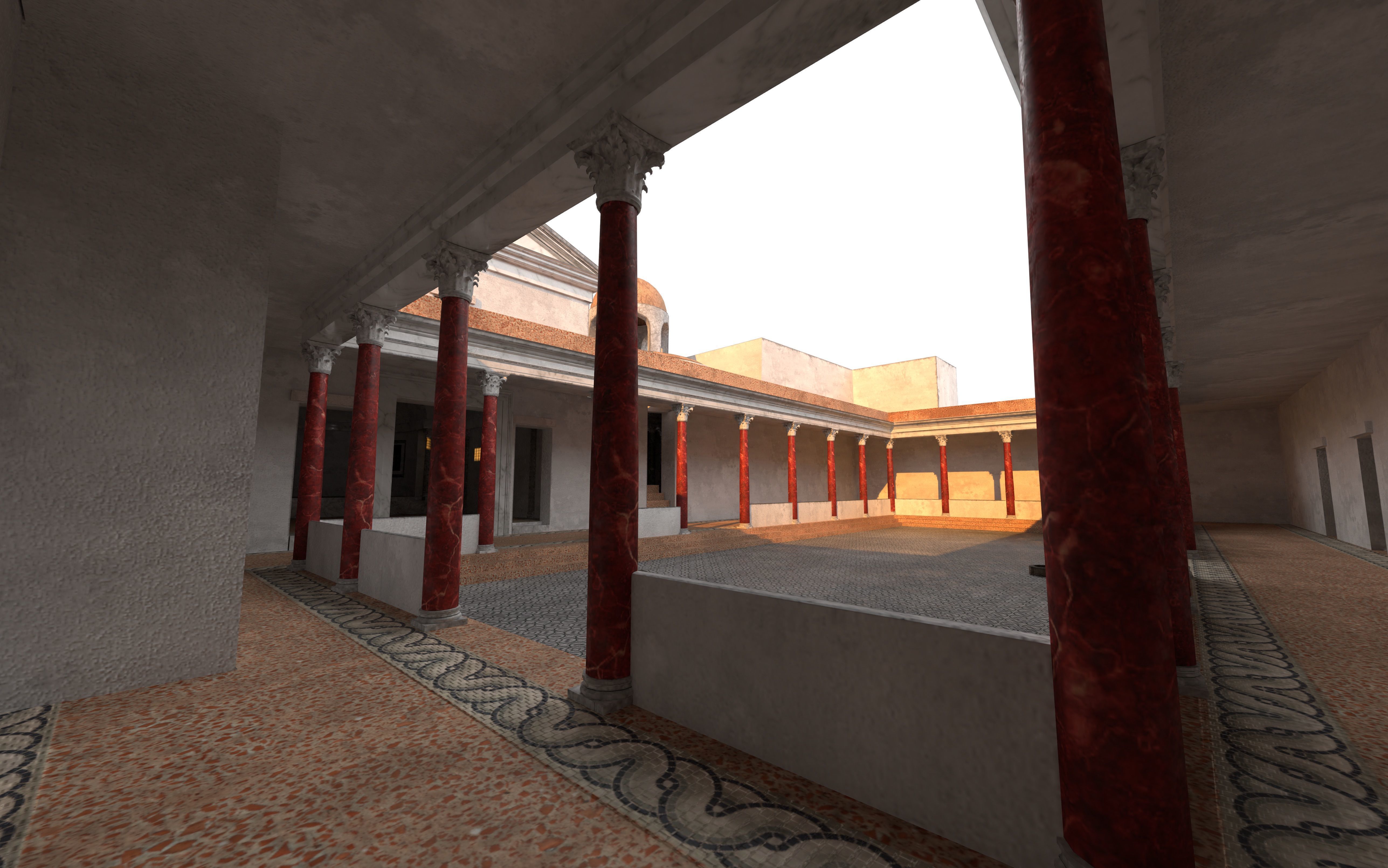 Maison de la Rotonde  Carthage Hill of the Odeon Low-poly 3D model_17