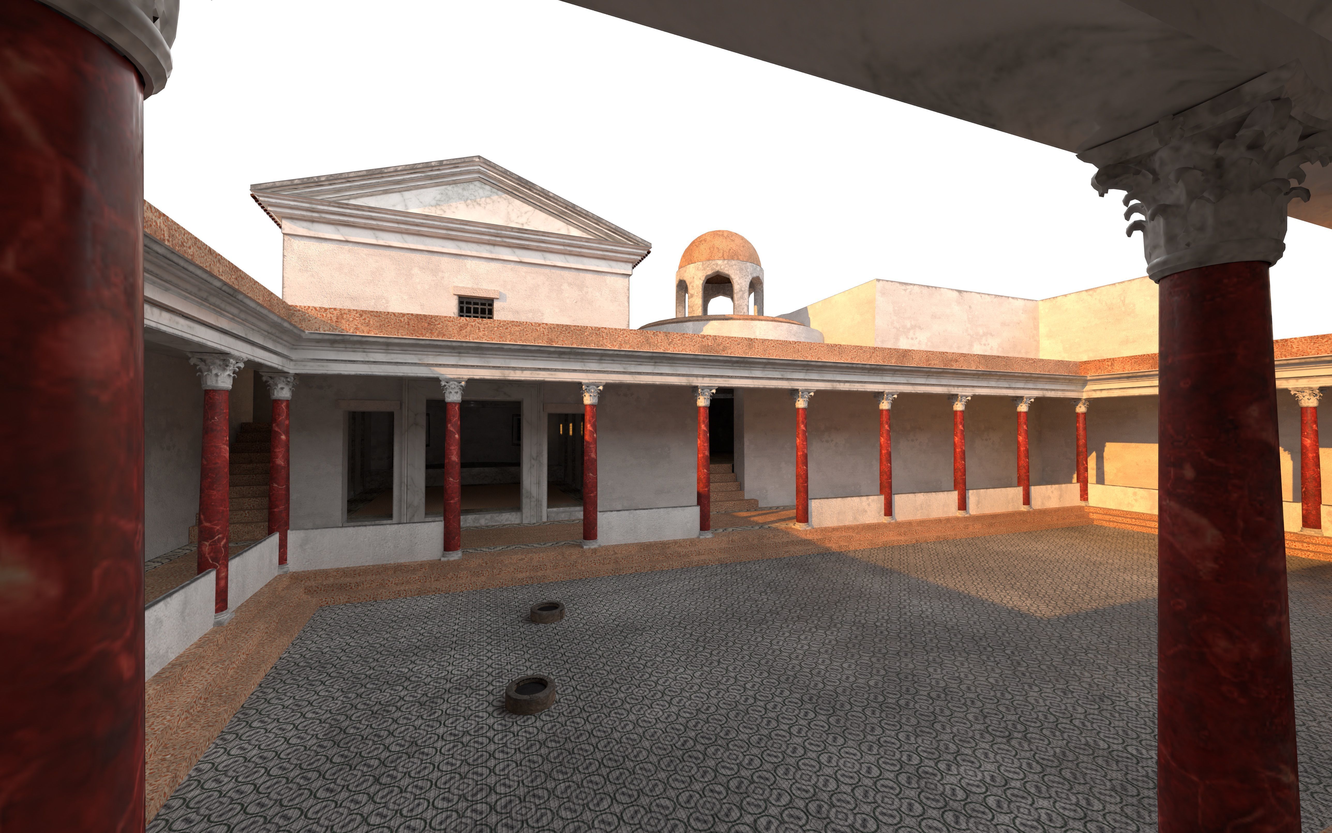 Maison de la Rotonde  Carthage Hill of the Odeon Low-poly 3D model_21