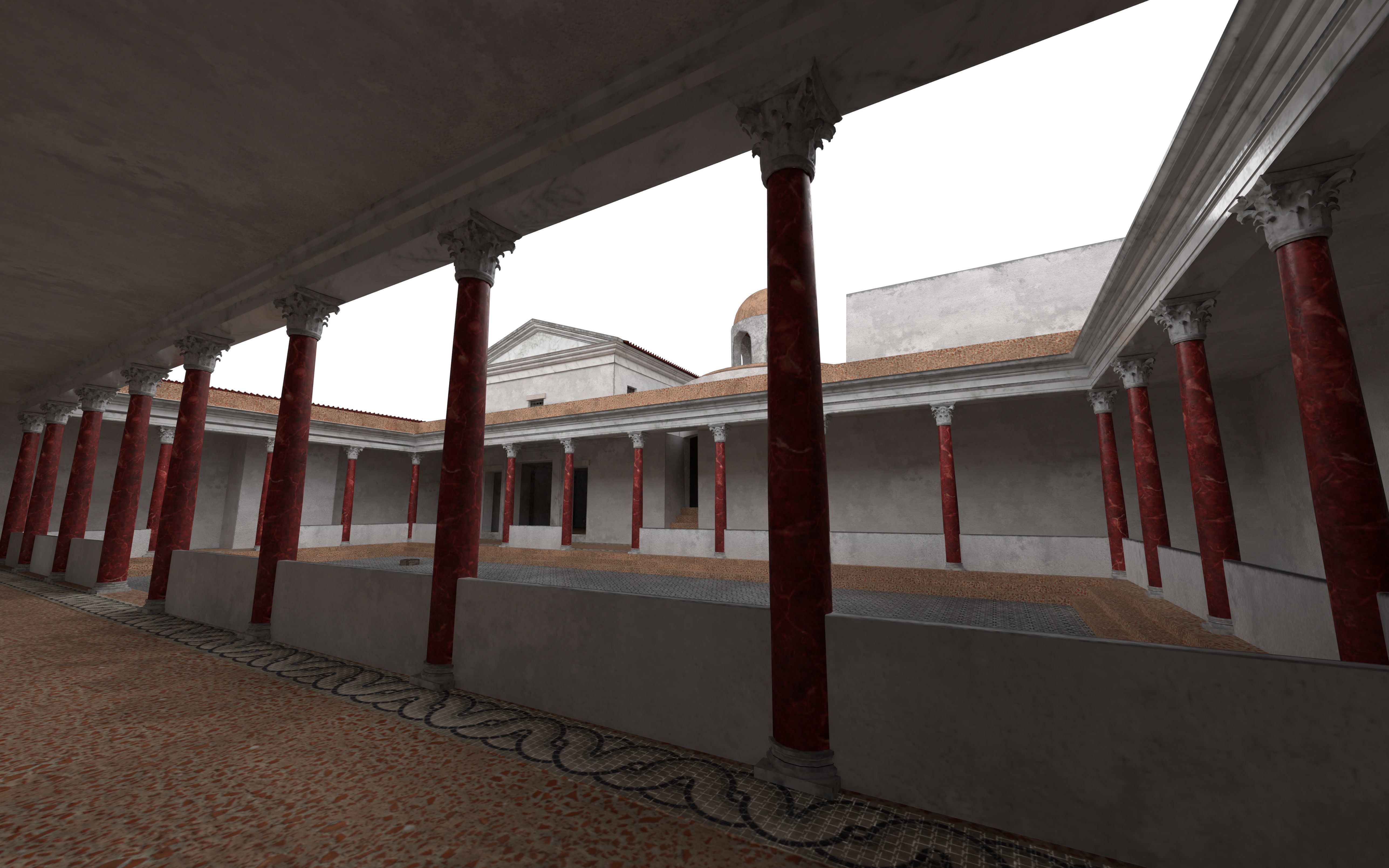 Maison de la Rotonde  Carthage Hill of the Odeon Low-poly 3D model_16