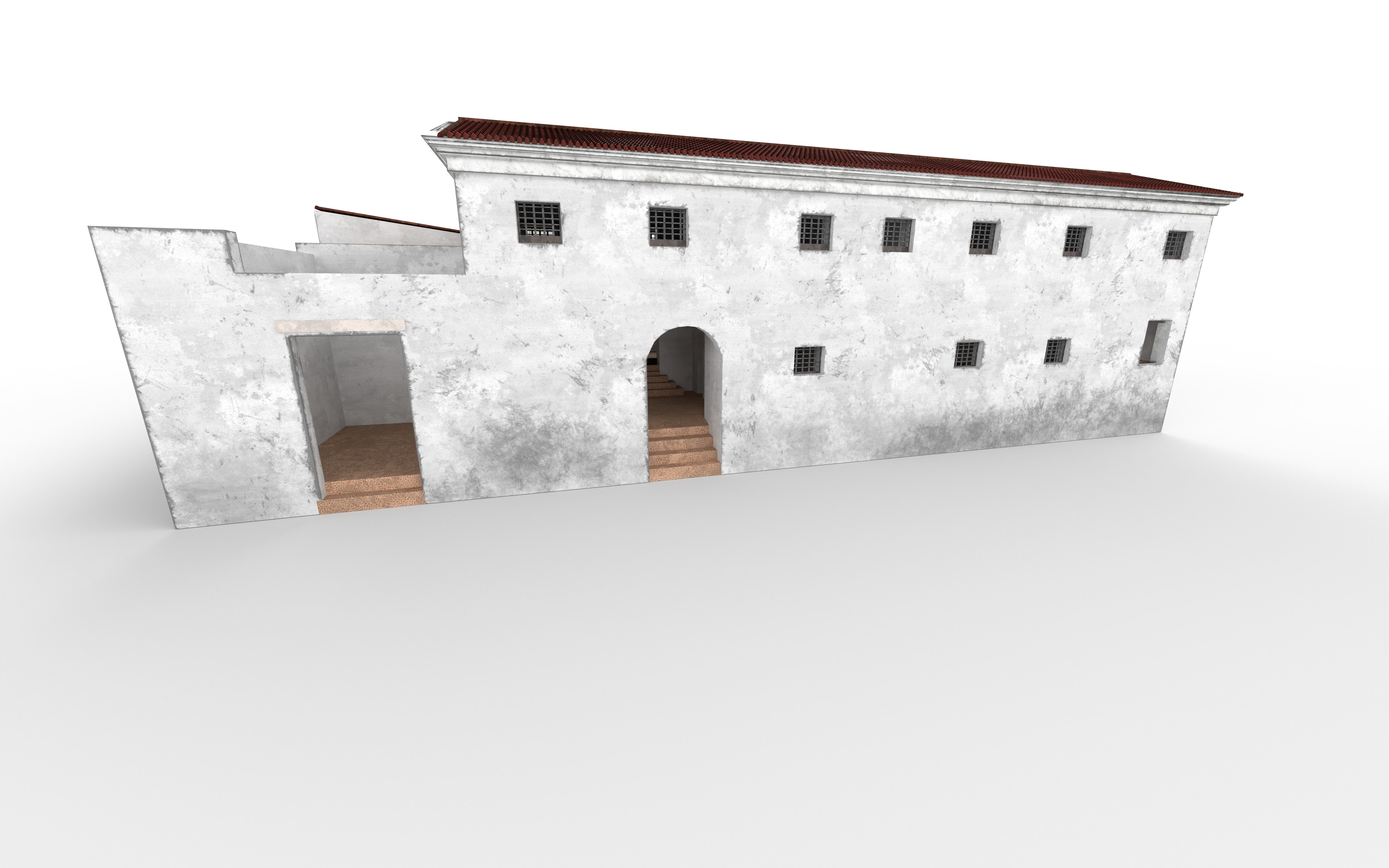 Maison de la Rotonde  Carthage Hill of the Odeon Low-poly 3D model_14