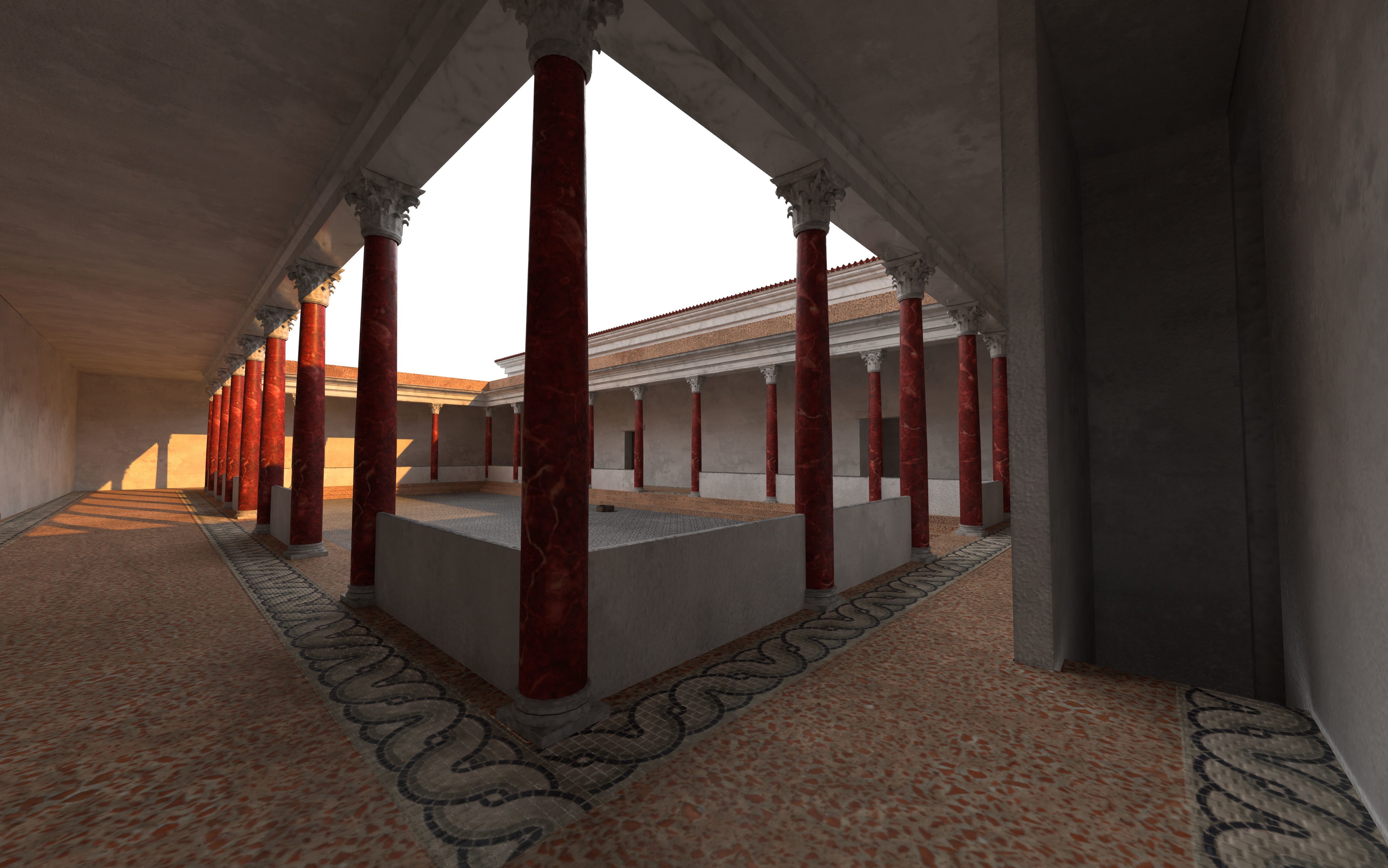 Maison de la Rotonde  Carthage Hill of the Odeon Low-poly 3D model_18