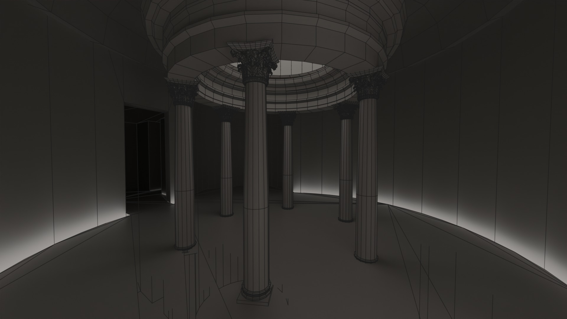 Maison de la Rotonde  Carthage Hill of the Odeon Low-poly 3D model_27