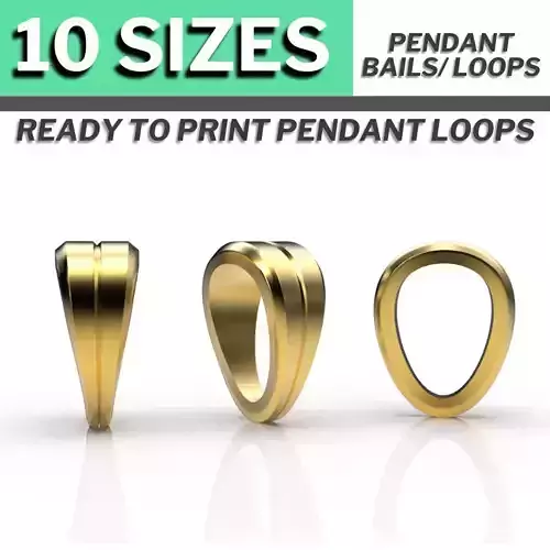 BAILS LOOPS  PACKAGE for Pendants Necklaces 3d models