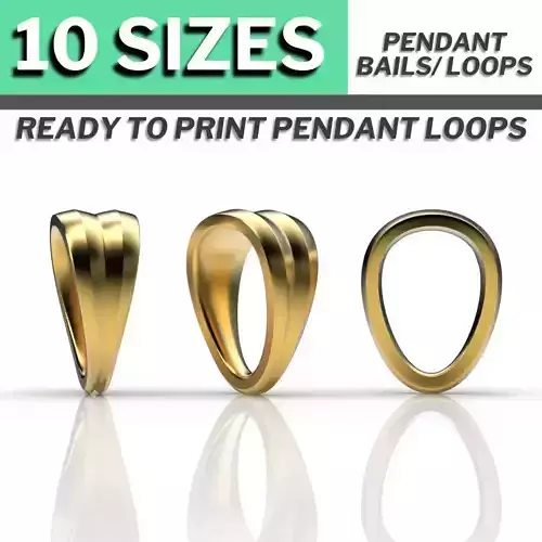 BAILS LOOPS  PACKAGE for Pendants Necklaces 3d models