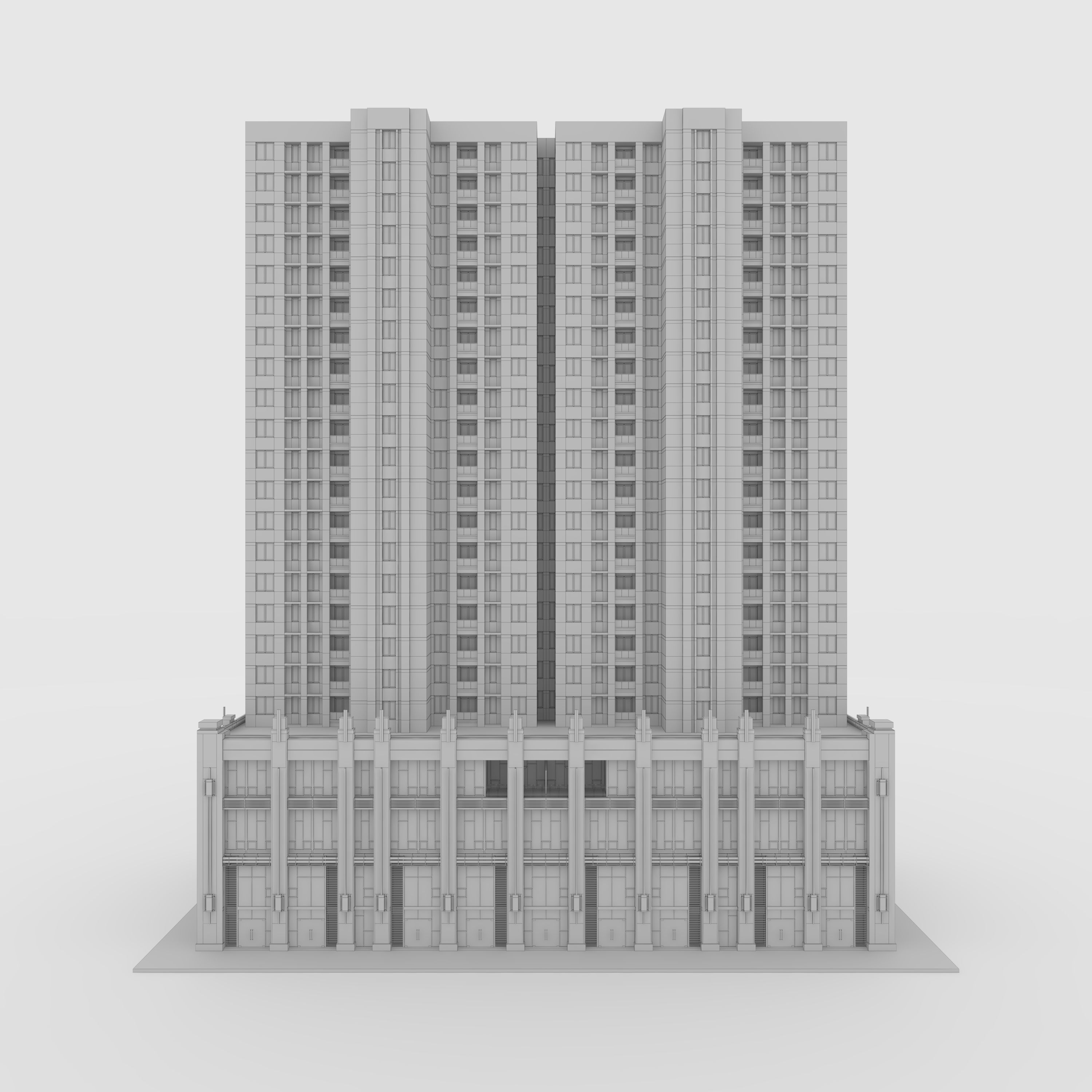 Tower Apartment 3 3D model_9