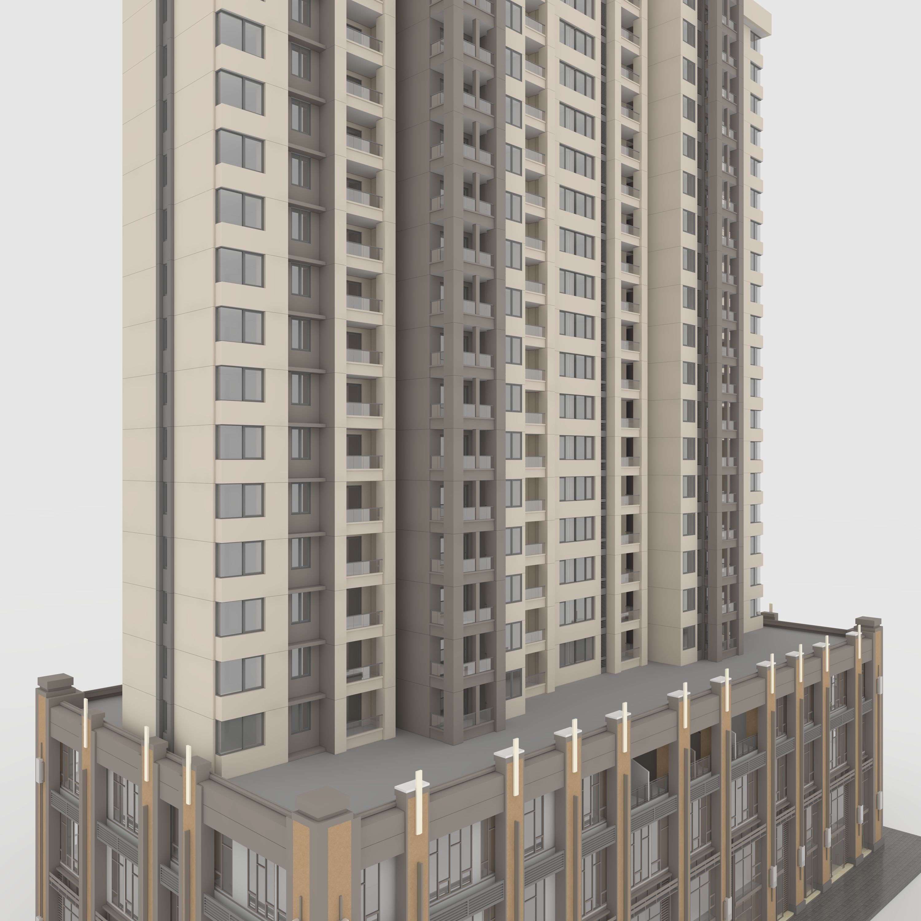 Tower Apartment 3 3D model_16