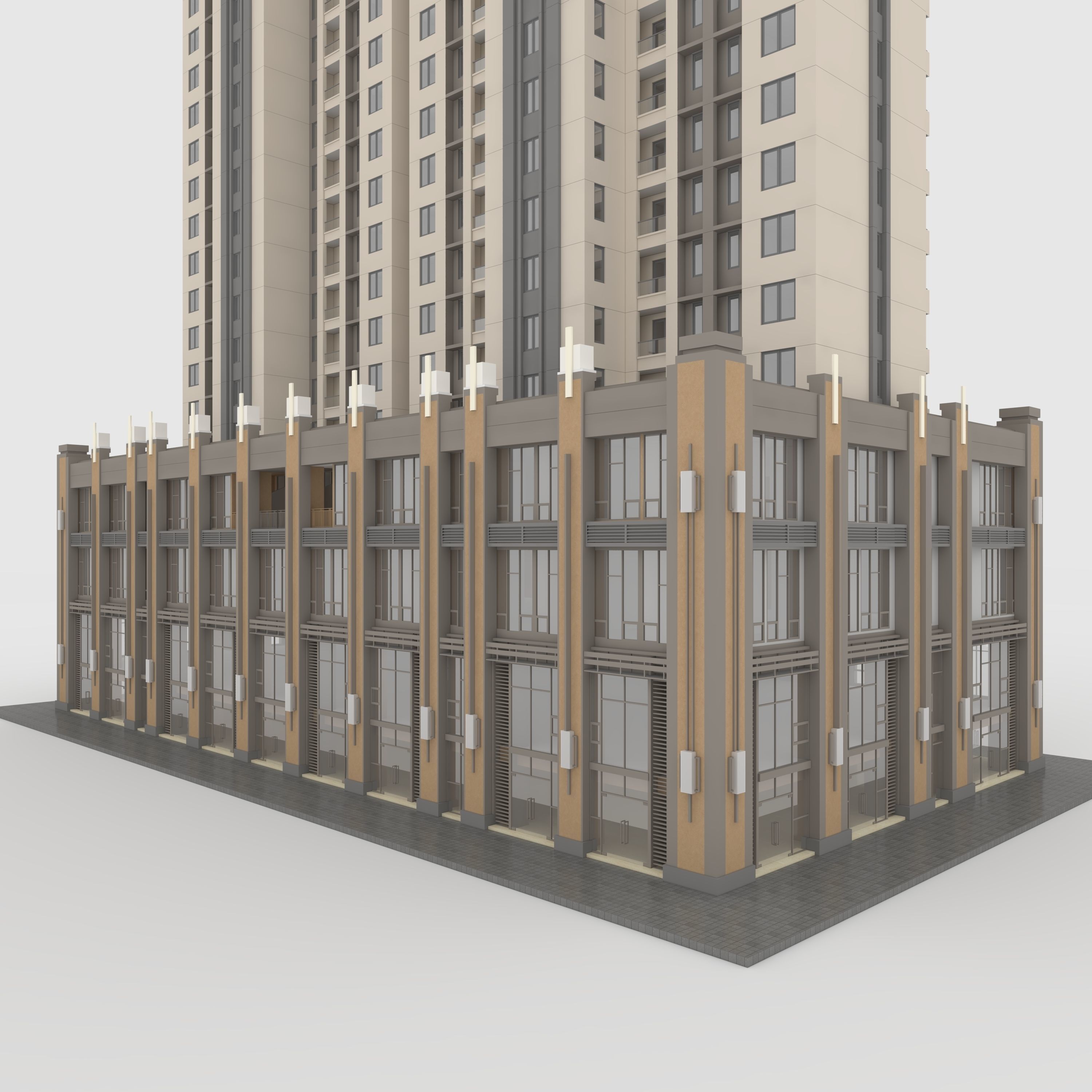 Tower Apartment 3 3D model_14