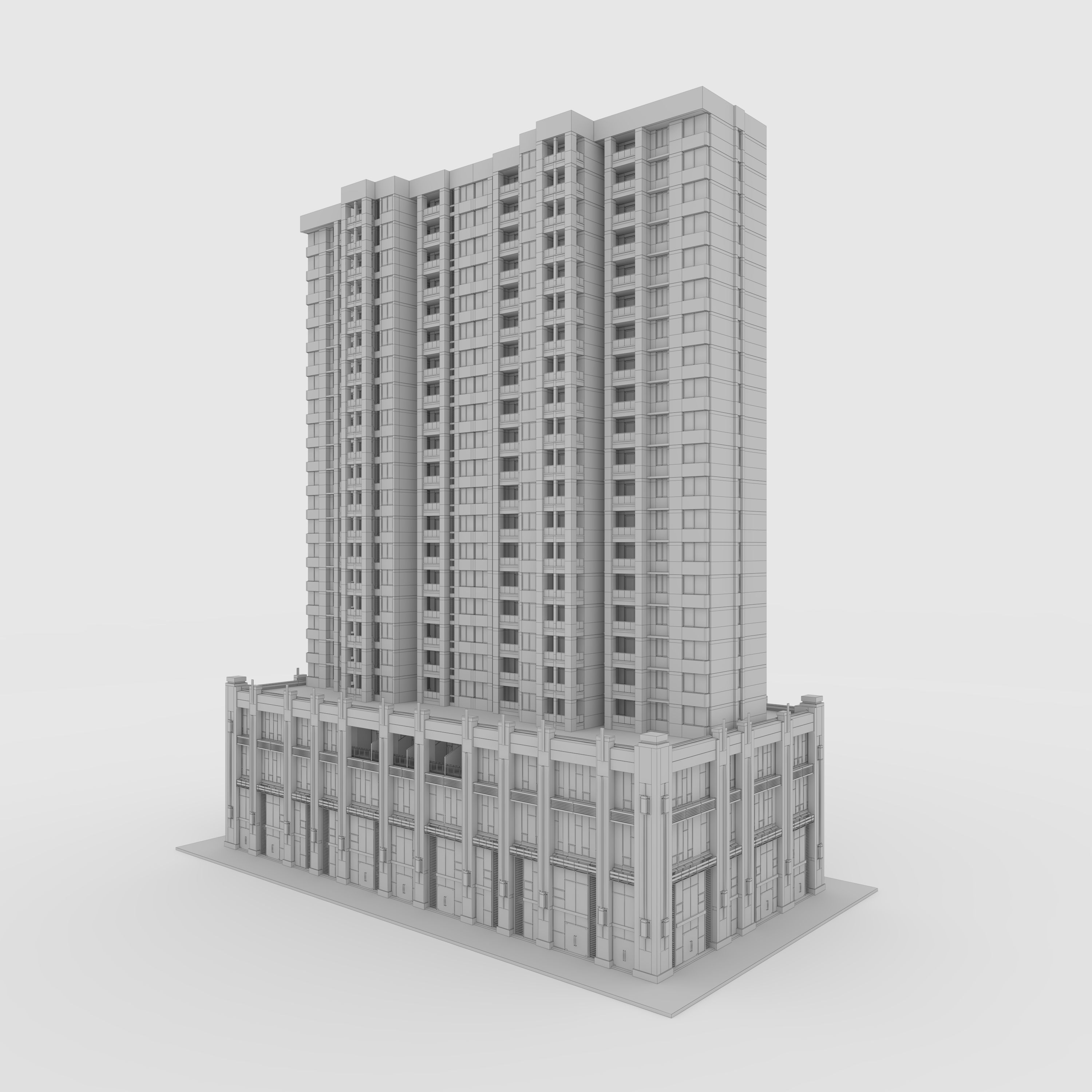 Tower Apartment 3 3D model_5