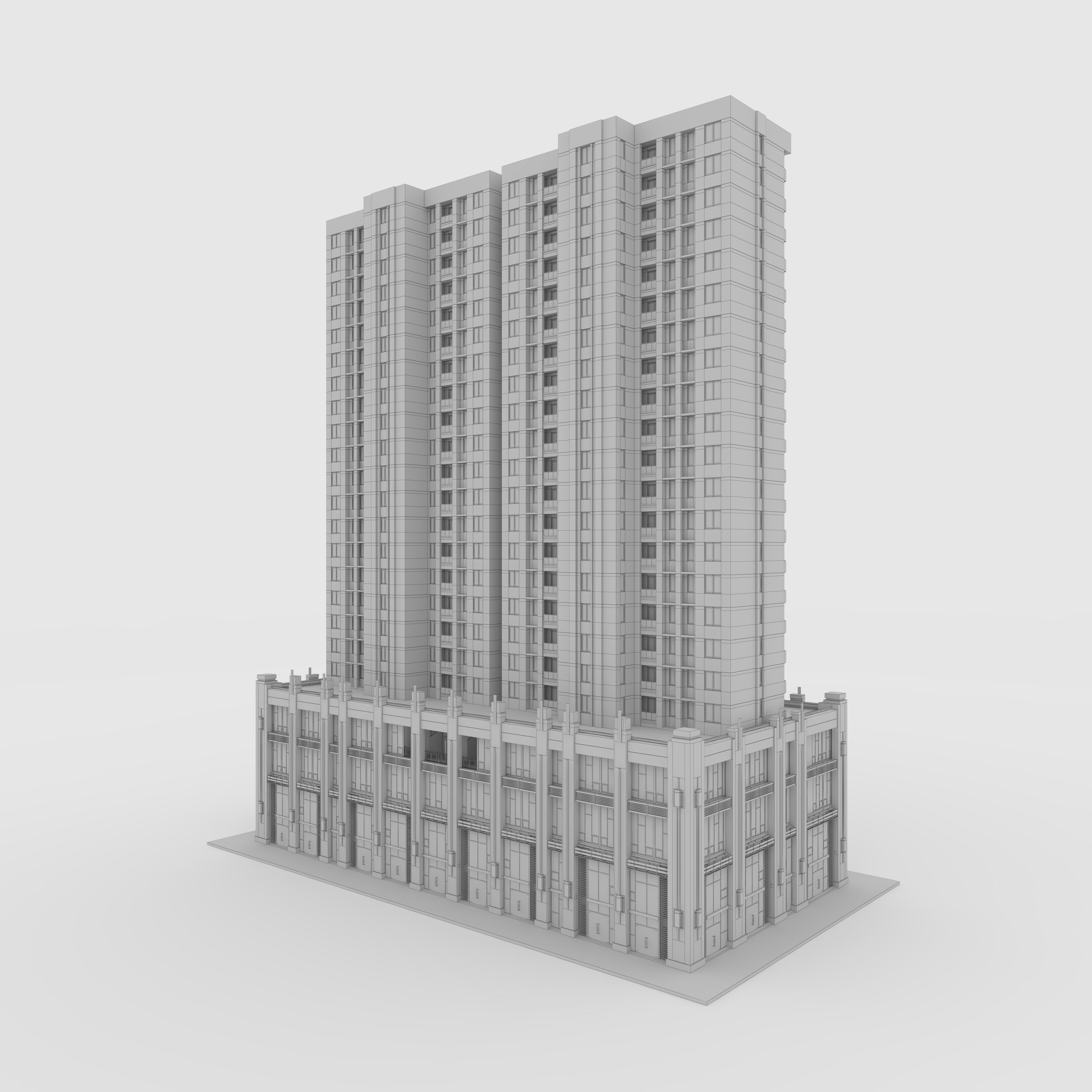 Tower Apartment 3 3D model_11