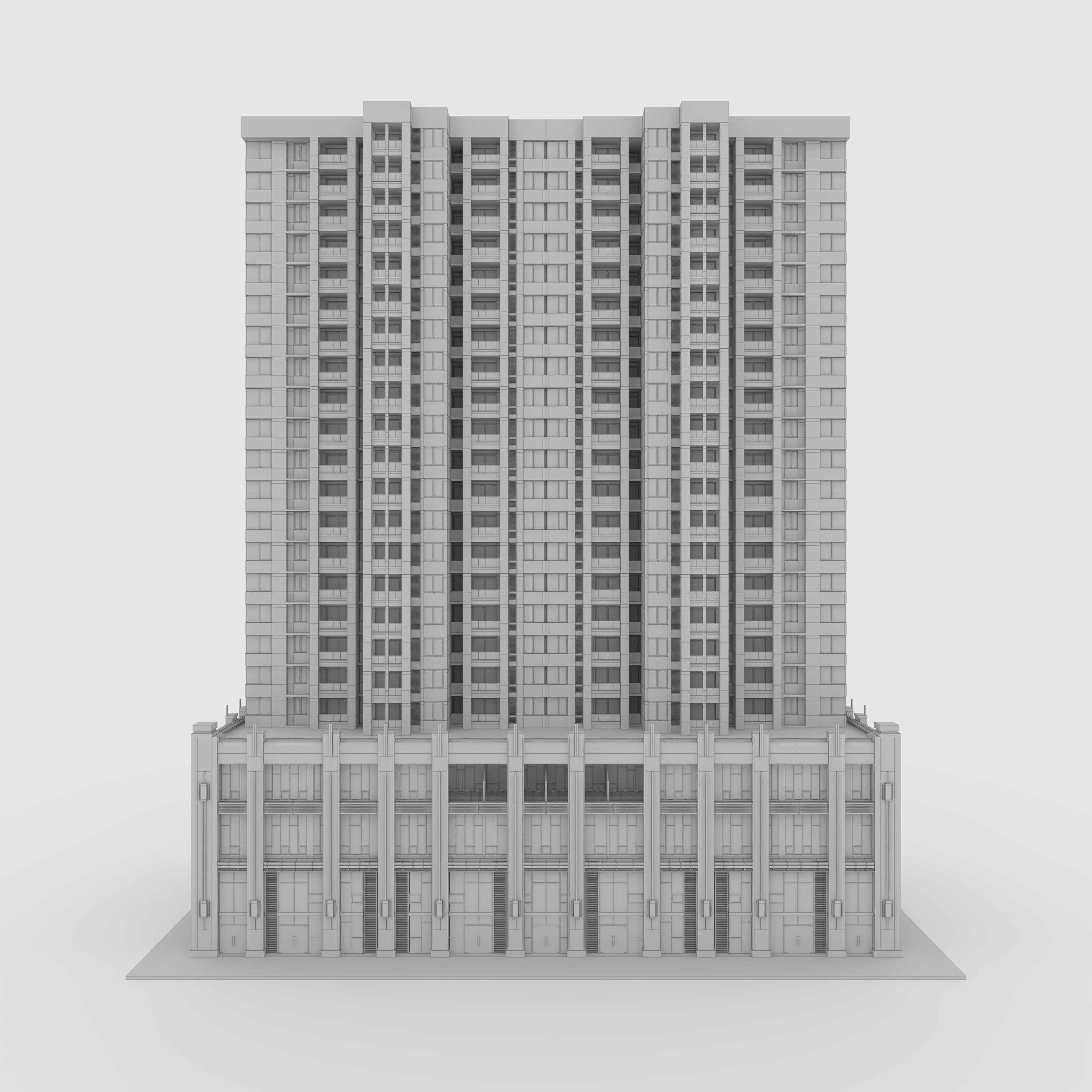 Tower Apartment 3 3D model_3