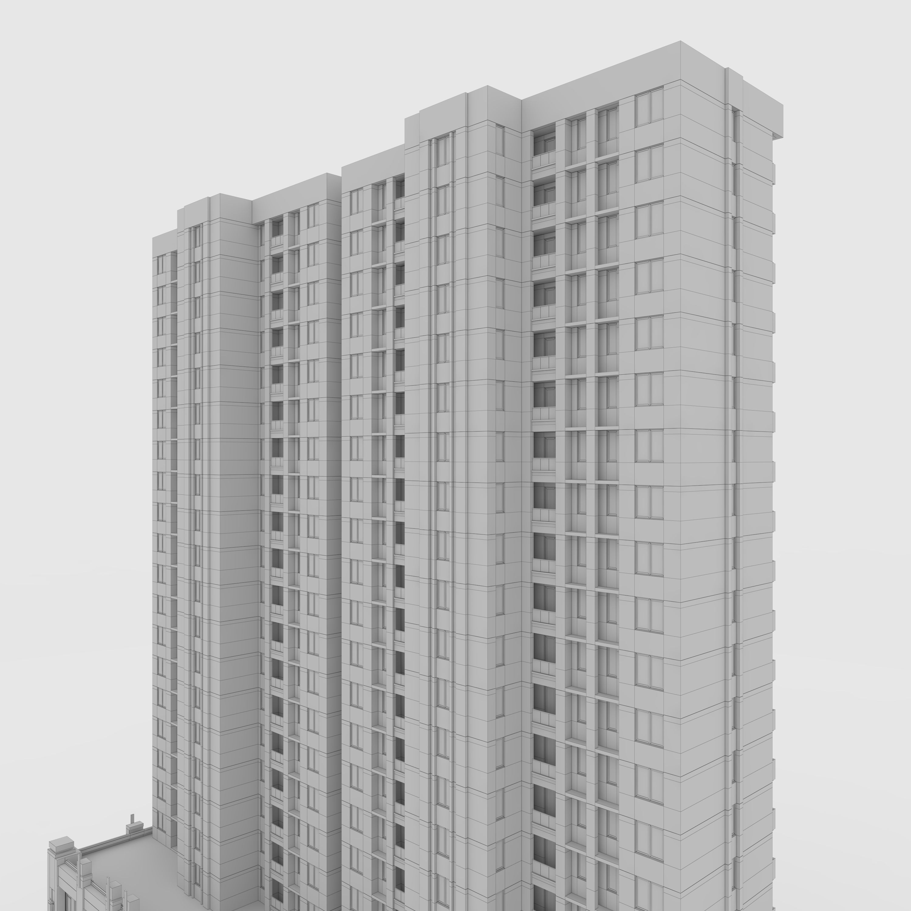 Tower Apartment 3 3D model_23