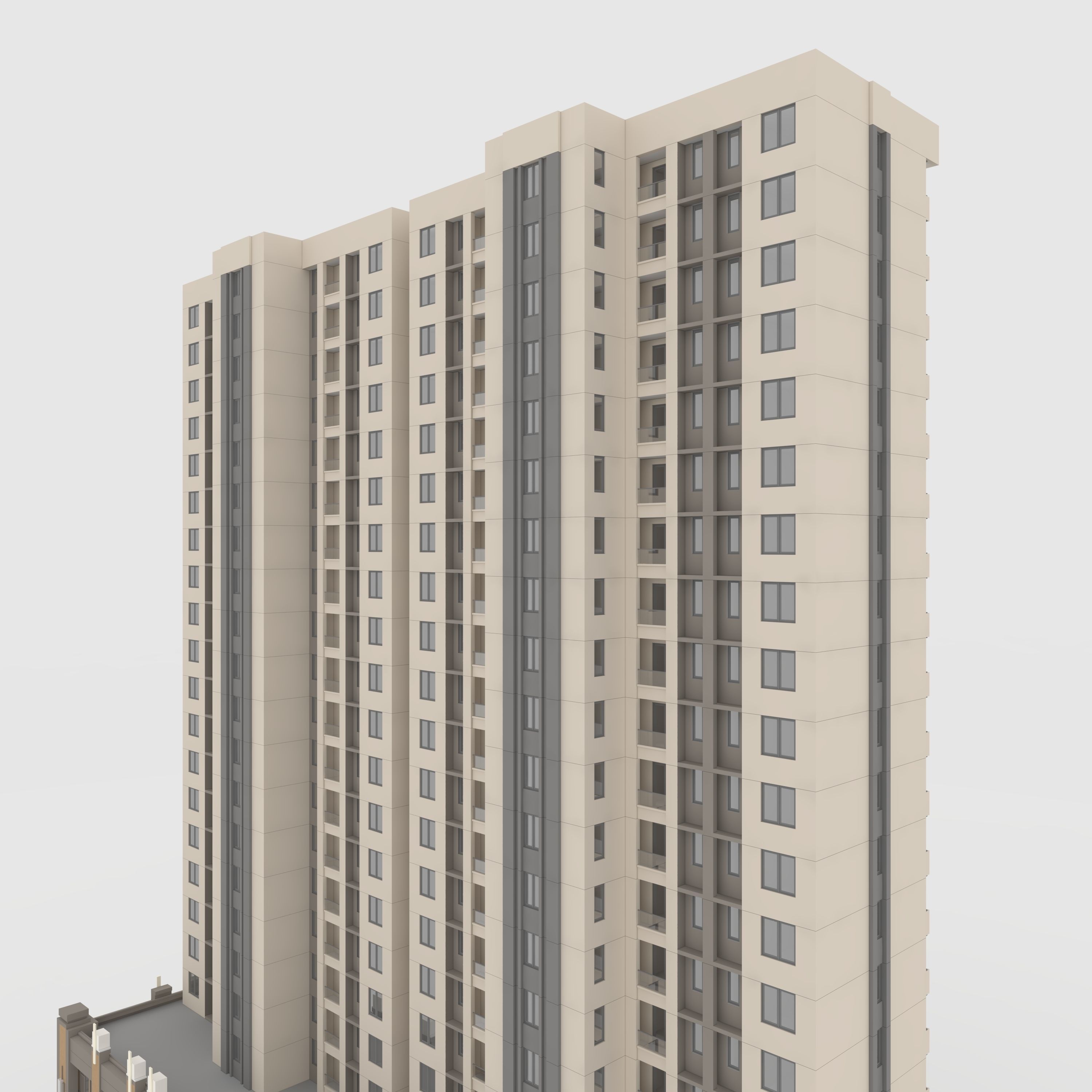 Tower Apartment 3 3D model_22