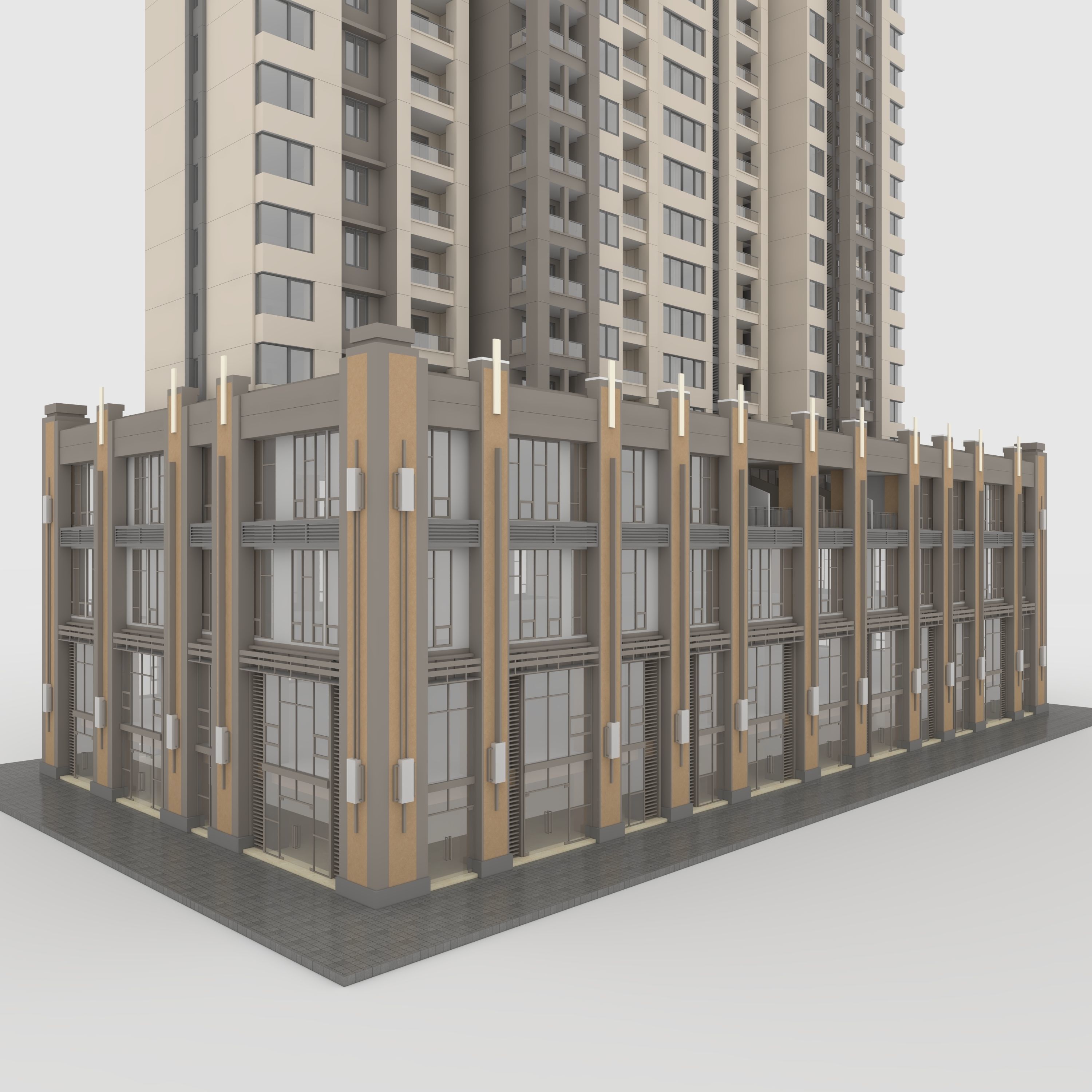 Tower Apartment 3 3D model_12