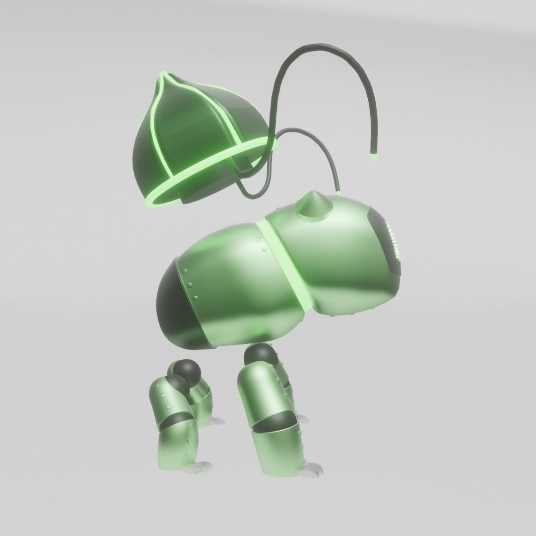 Iron Bulb - Robotic Future Paradox Bulbasaur 3D model_23