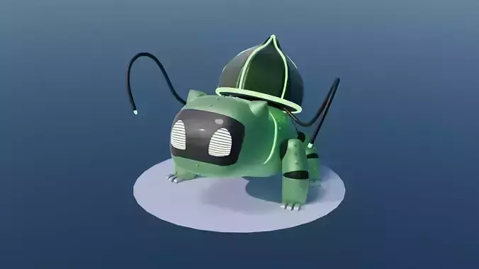 Iron Bulb - Robotic Future Paradox Bulbasaur 3D model