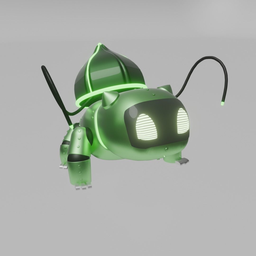 Iron Bulb - Robotic Future Paradox Bulbasaur 3D model_1