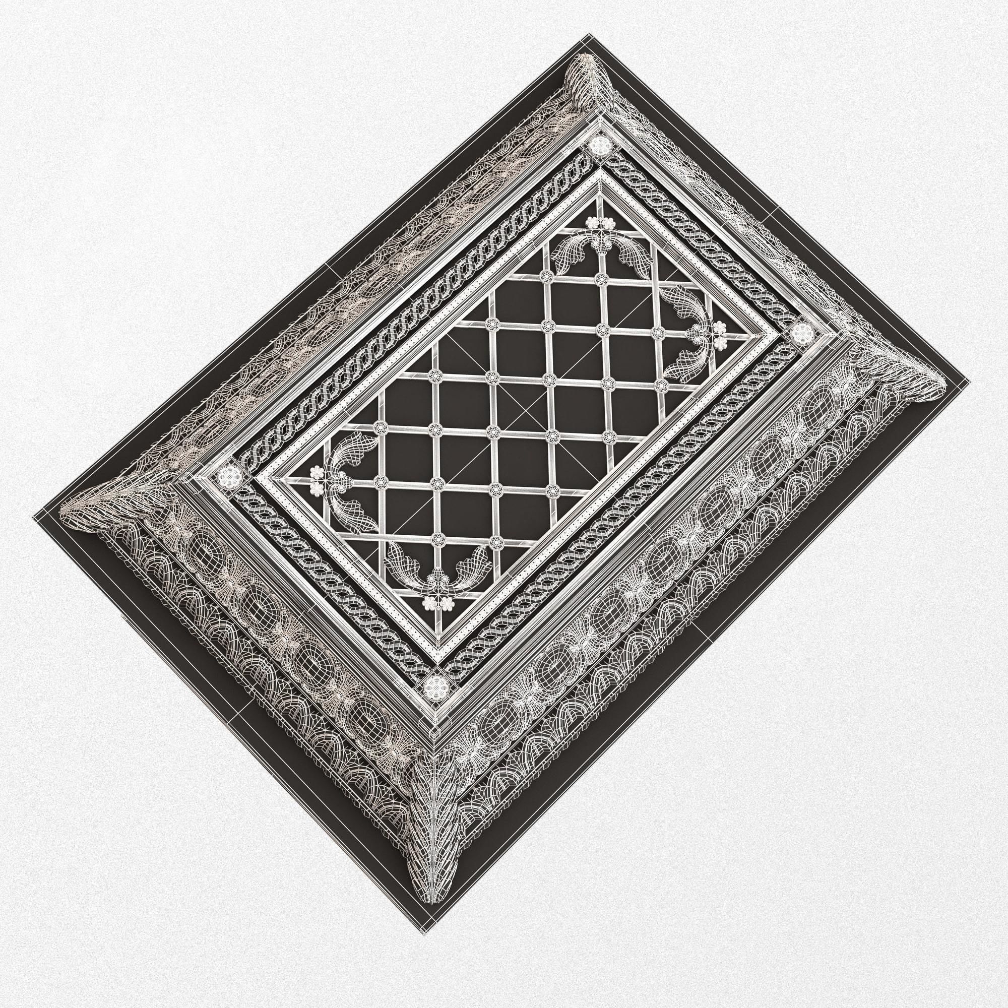 Chest 08 White Low-poly 3D model_8