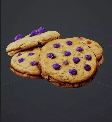 Cookies Low-poly 3D model