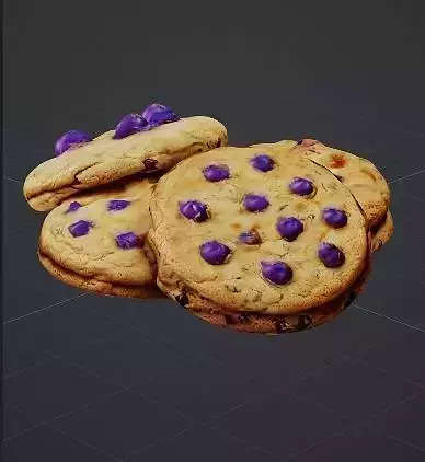 Cookies Low-poly 3D model