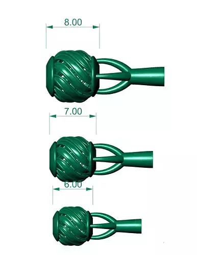 3 size Spherical beads