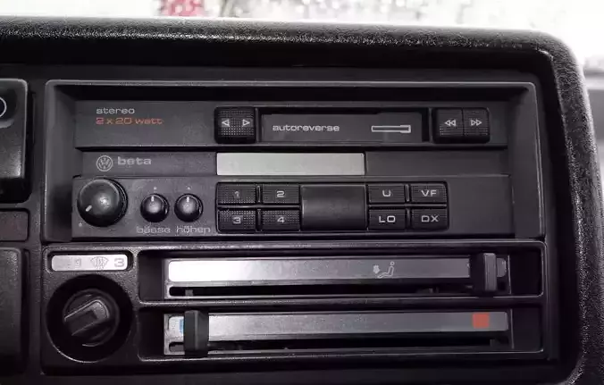 VW GOLF MK2 Radio Frame BETA 3D print model