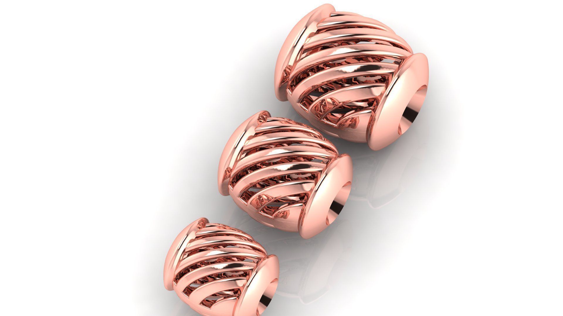 3 size Spherical beads 3D print model_1