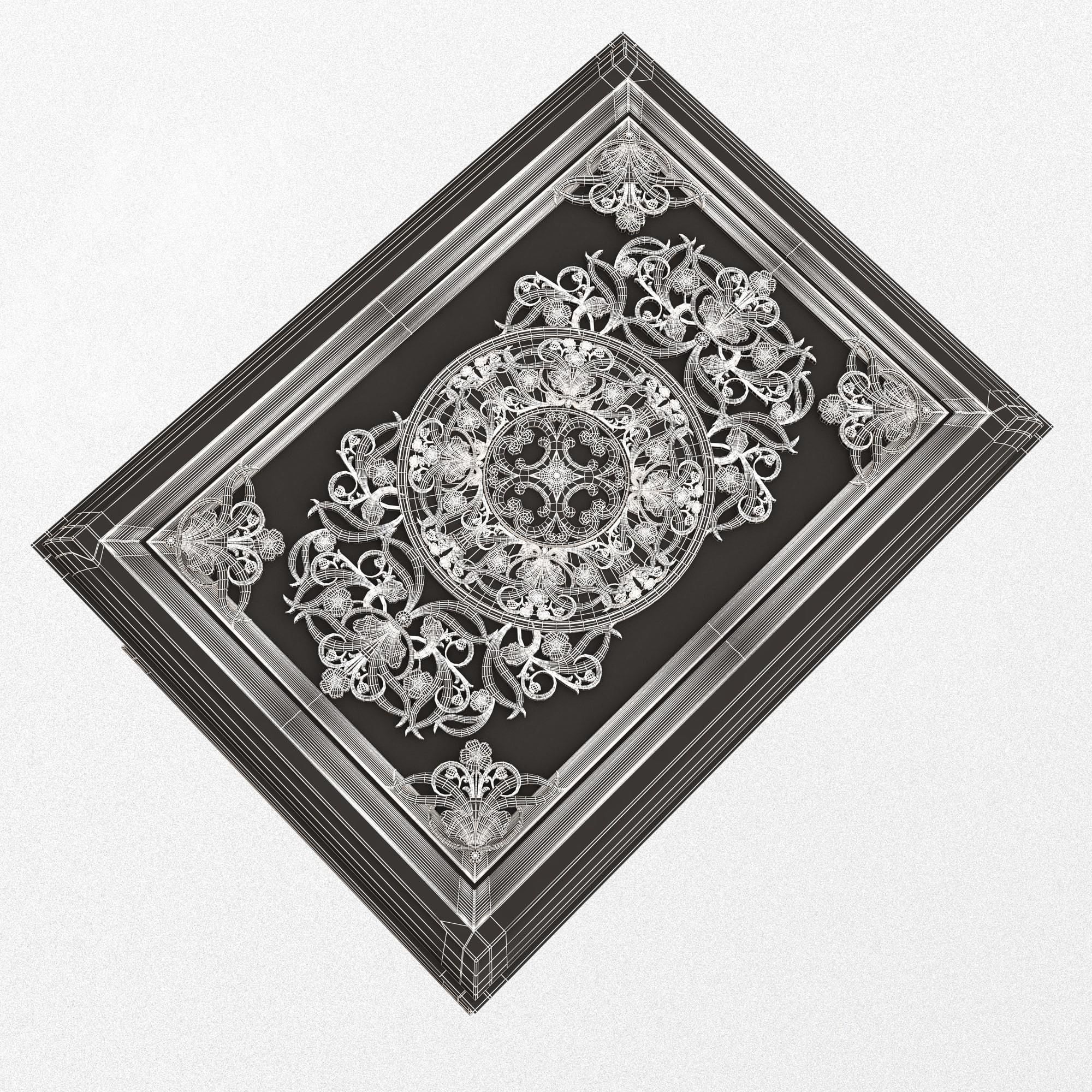 Chest Collection White Low-poly 3D model_79