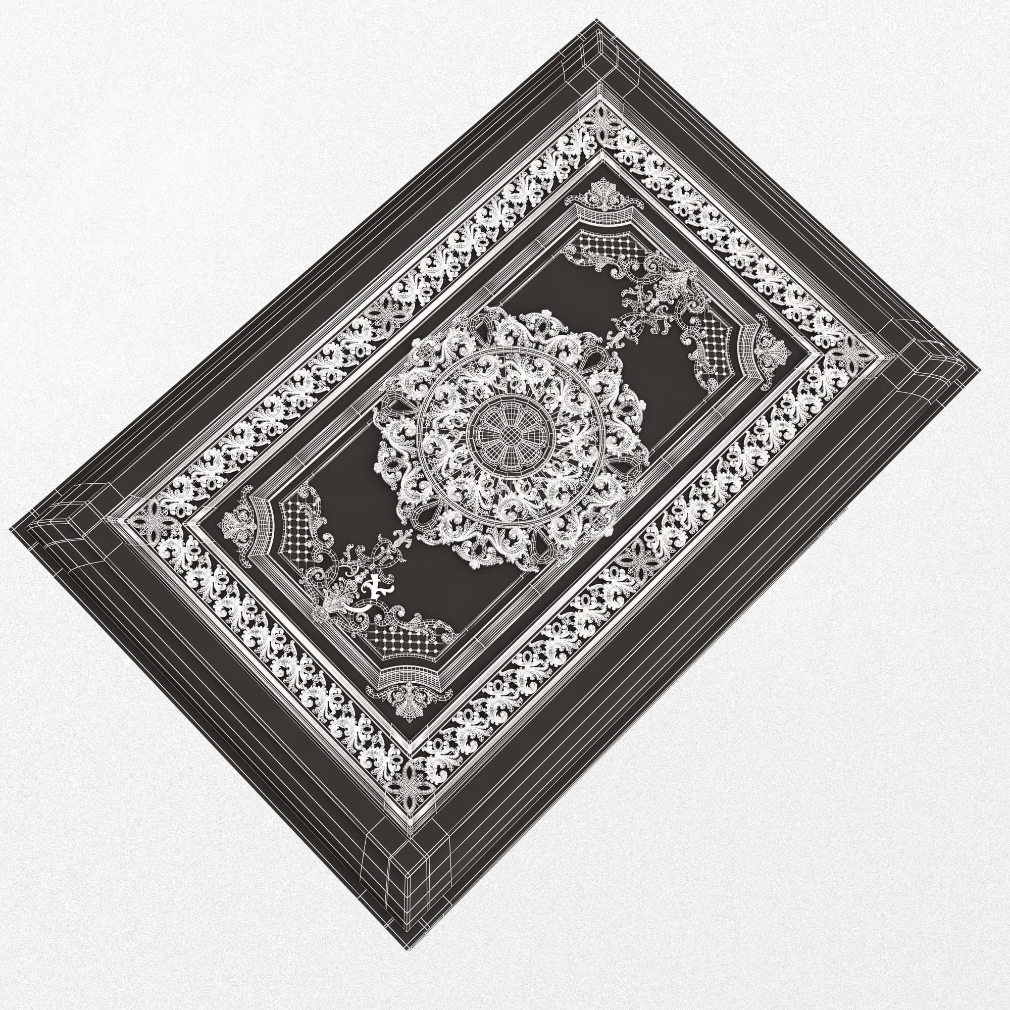 Chest Collection White Low-poly 3D model_74