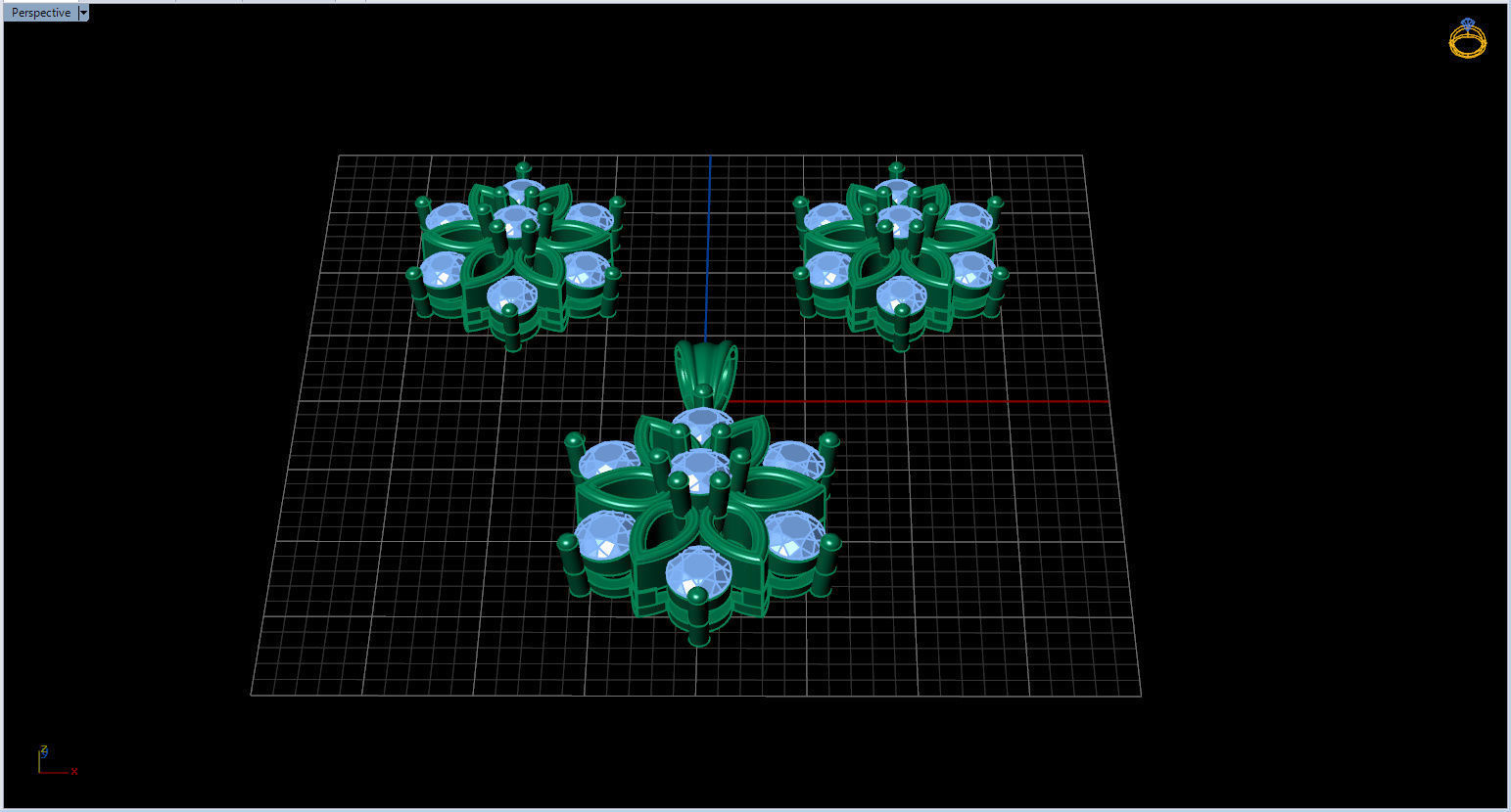 Snowflake Pendant and Earings 3D print model_11