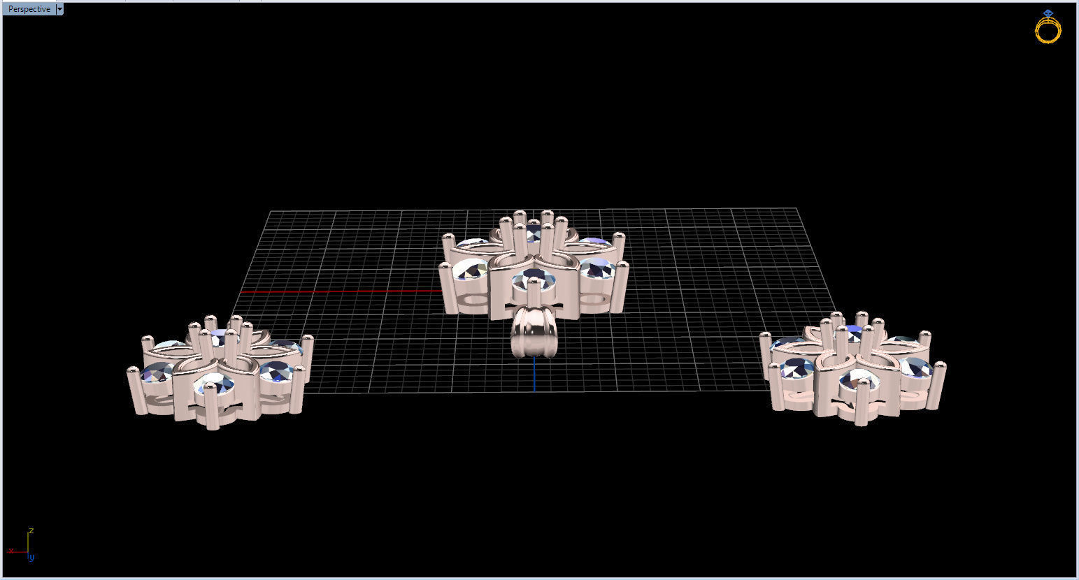 Snowflake Pendant and Earings 3D print model_66