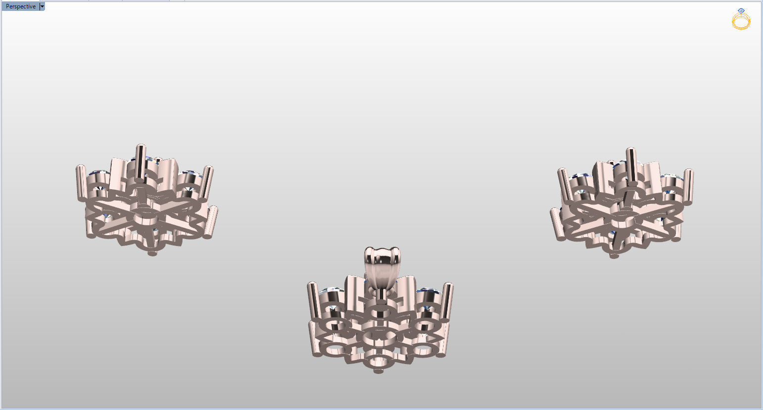 Snowflake Pendant and Earings 3D print model_87