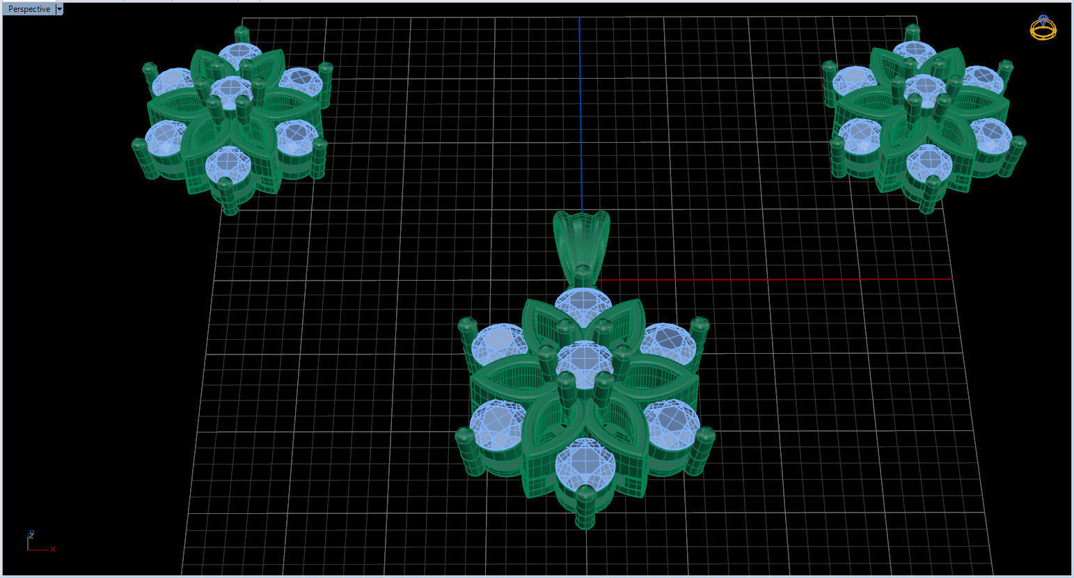 Snowflake Pendant and Earings 3D print model_39