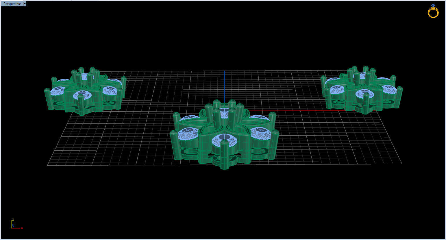 Snowflake Pendant and Earings 3D print model_26