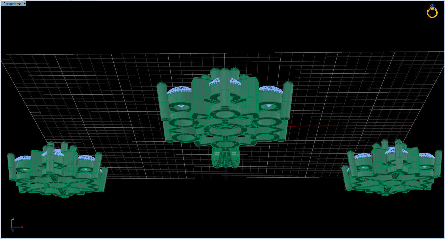 Snowflake Pendant and Earings 3D print model_31