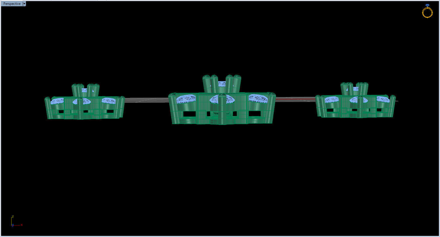 Snowflake Pendant and Earings 3D print model_37