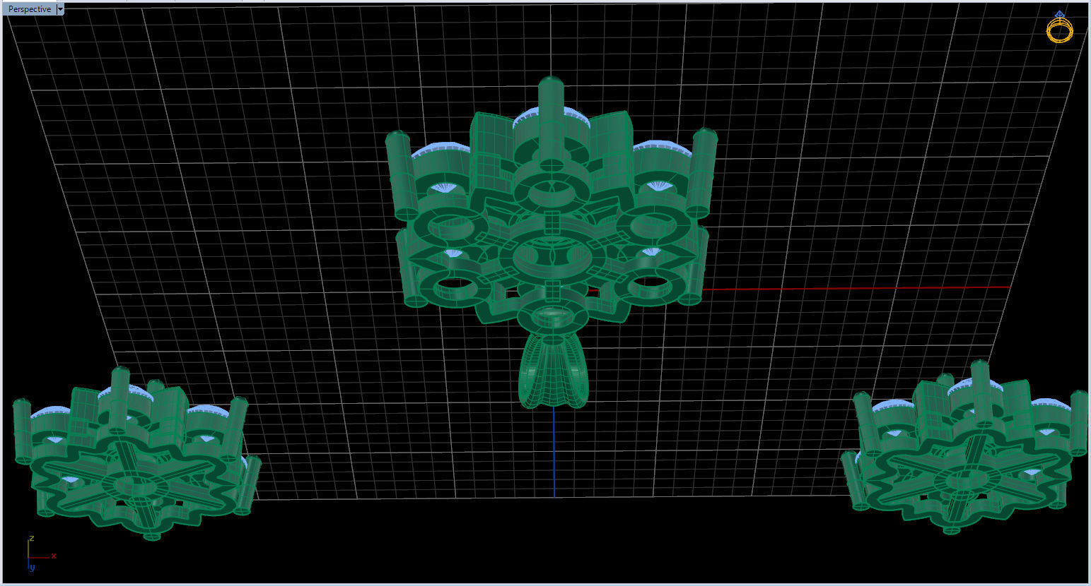 Snowflake Pendant and Earings 3D print model_32