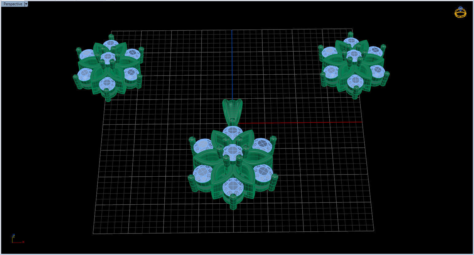 Snowflake Pendant and Earings 3D print model_27