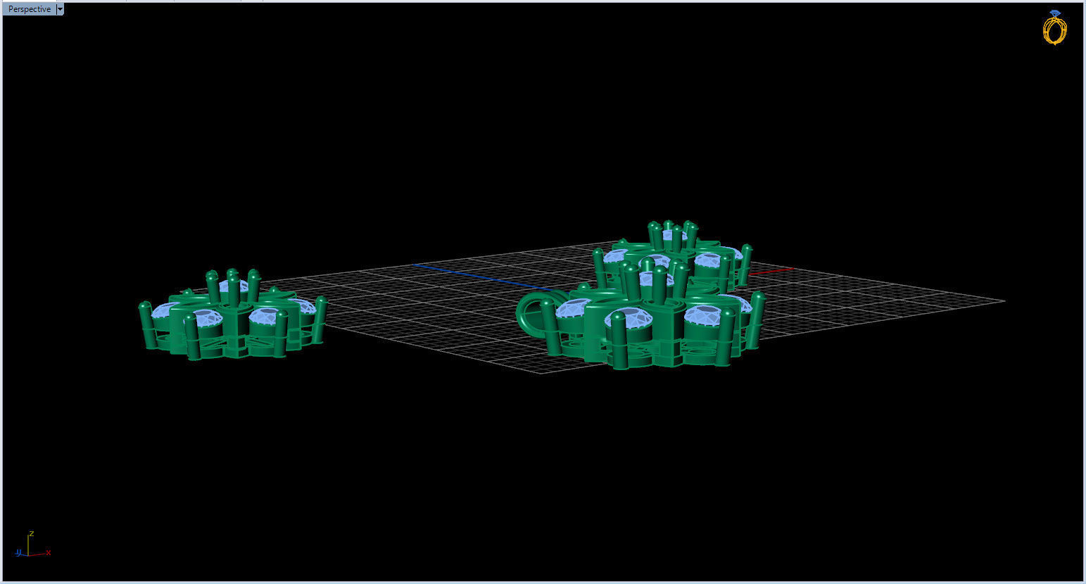 Snowflake Pendant and Earings 3D print model_21