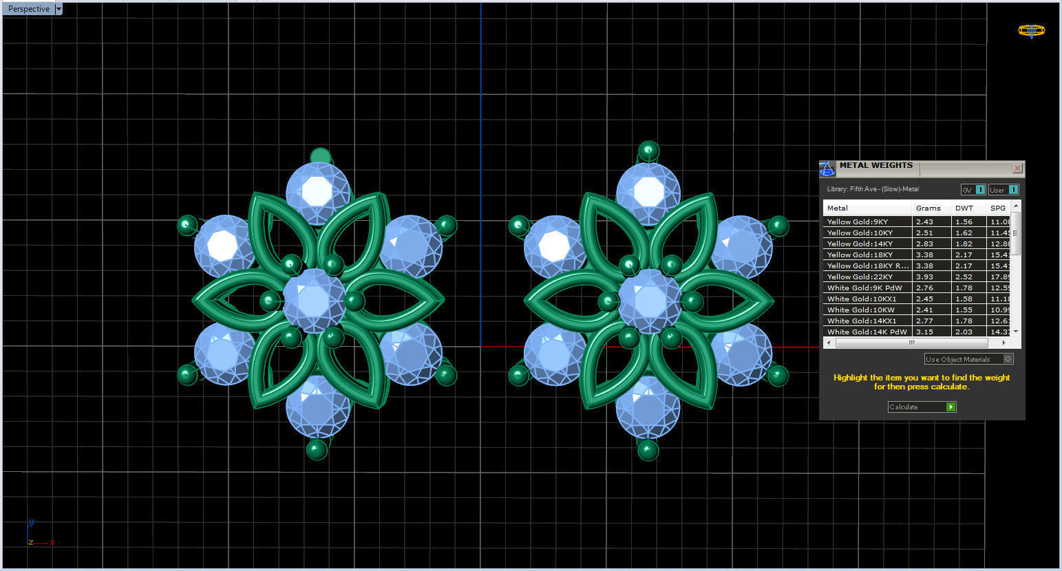 Snowflake Pendant and Earings 3D print model_3