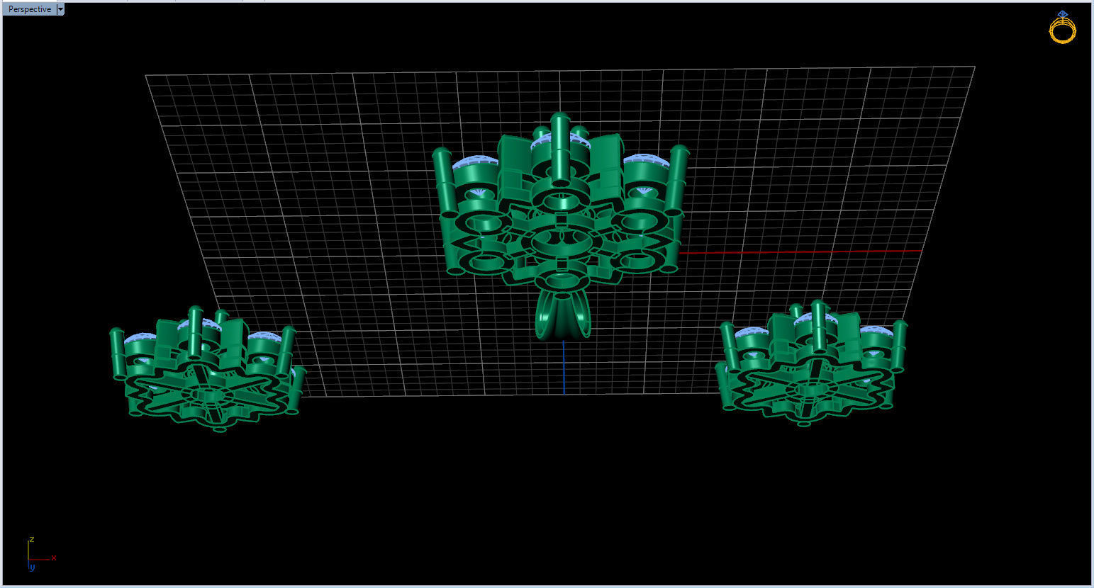 Snowflake Pendant and Earings 3D print model_23