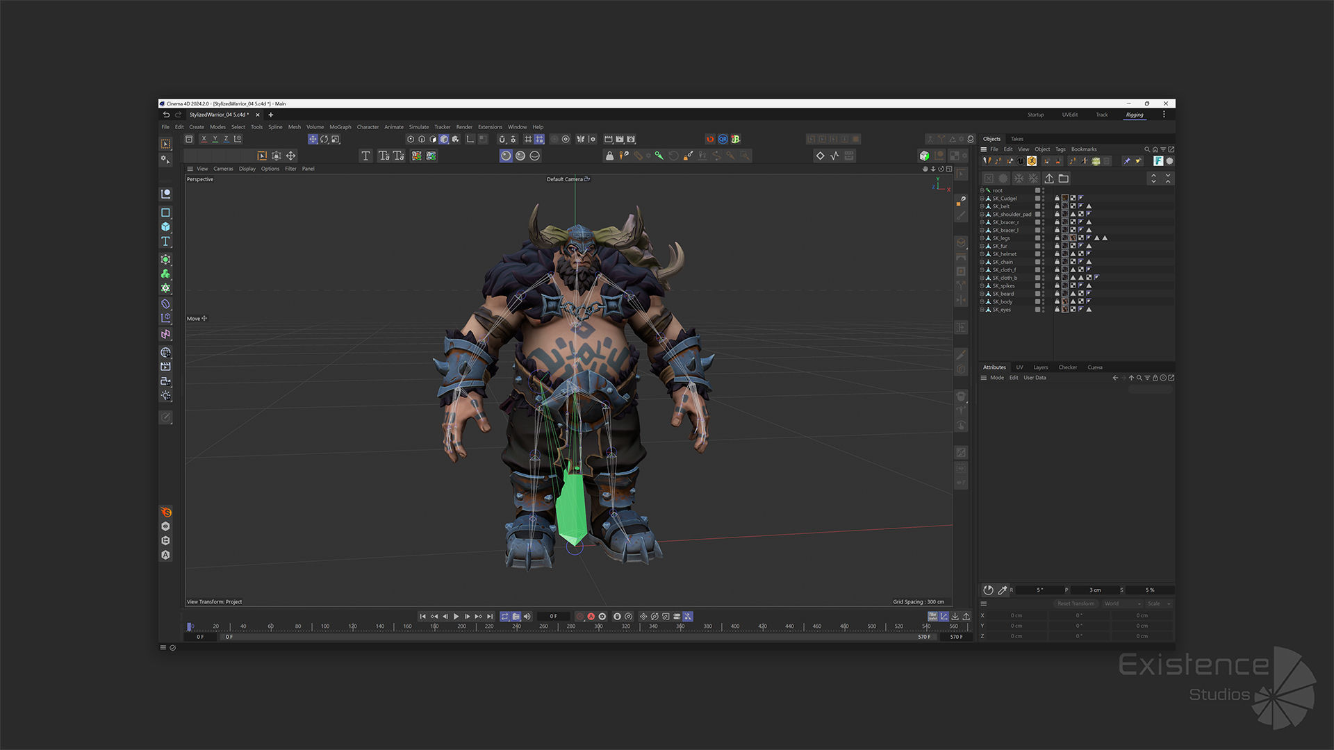 Stylized Warrior Pack 1 - Hero Fantasy Characters Medieval - 46 Low-poly 3D model_10